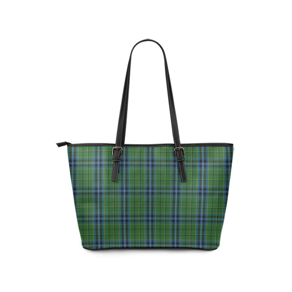 Dick Tartan Leather Tote Bag - Tartan Vibes Clothing