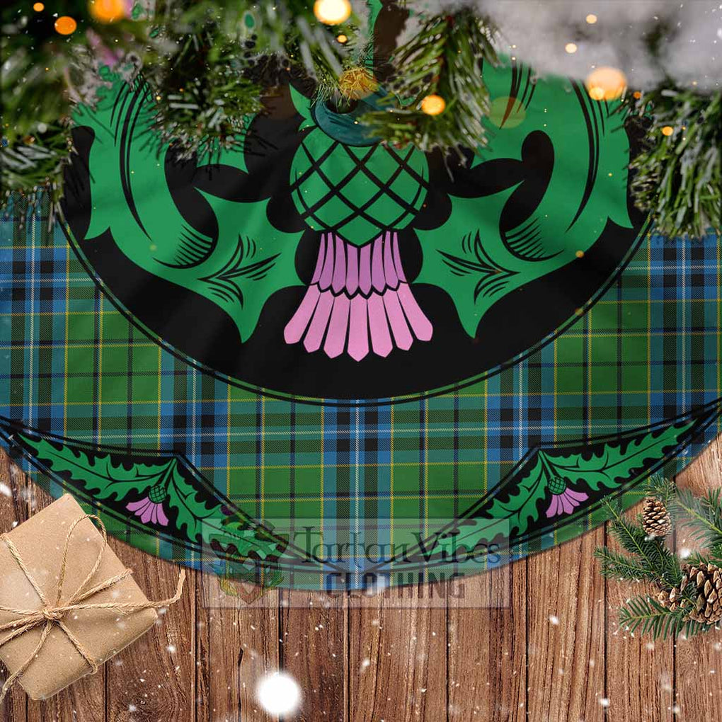 Dick Tartan Christmas Tree Skirt Scottish Thistle Style - Tartan Vibes Clothing