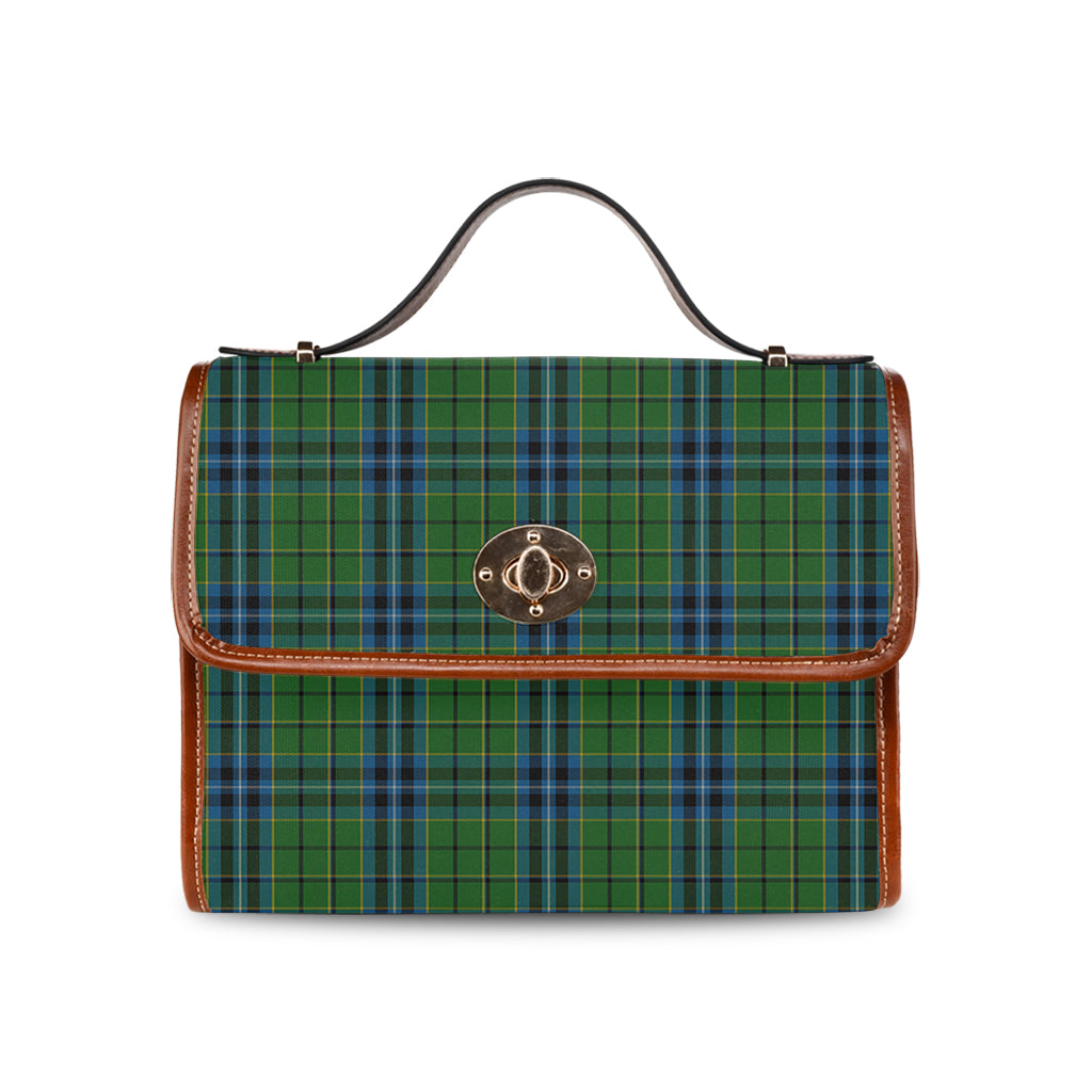 dick-tartan-leather-strap-waterproof-canvas-bag