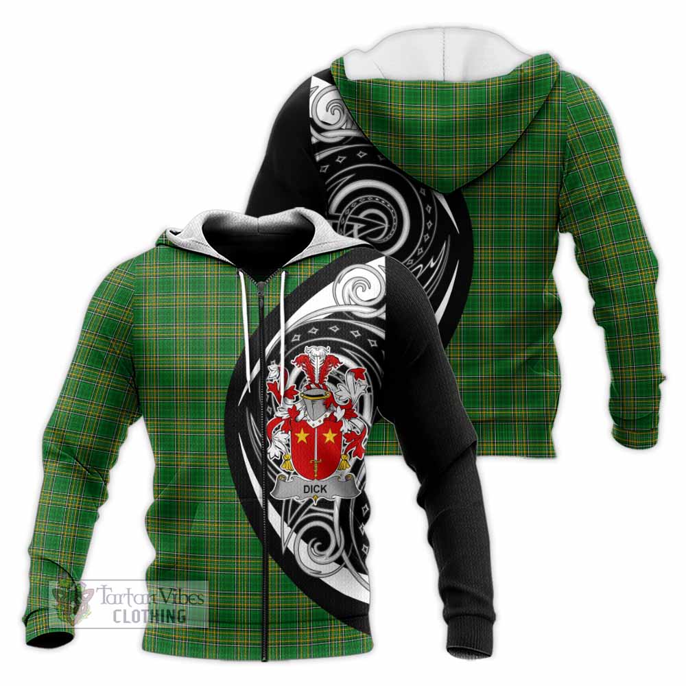 Tartan Vibes Clothing Dick Irish Clan Knitted Hoodie Celtic Circle Style