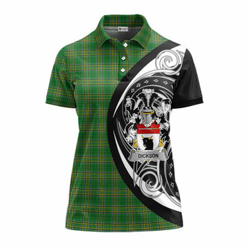Dickson Irish Clan Women's Polo Shirt Celtic Circle Style Women - Tartan Vibes Clothing