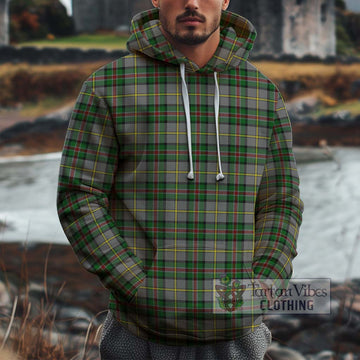 Dinwiddie Tartan Cotton Hoodie Pullover Hoodie XS - Tartan Vibes Clothing