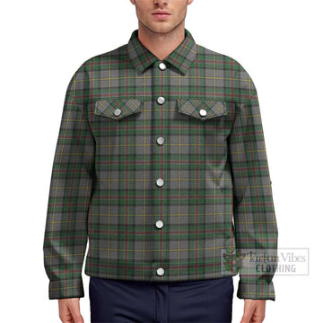 Dinwiddie Tartan Unisex Lapel Cotton Jacket Unisex - Tartan Vibes Clothing