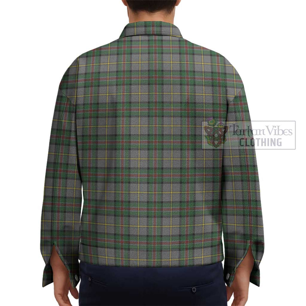 Dinwiddie Tartan Unisex Lapel Cotton Jacket - Tartan Vibes Clothing