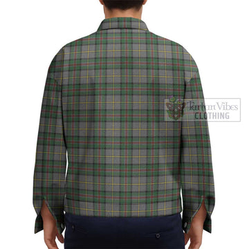 Dinwiddie Tartan Unisex Lapel Cotton Jacket - Tartan Vibes Clothing