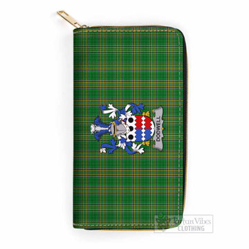 Dodwell Irish Clan Tartan Women's Leather Wallet with Coat of Arms