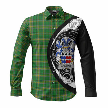 Dodwell Irish Clan Long Sleeve Button Shirt Celtic Circle Style Men's Shirt S - Tartan Vibes Clothing