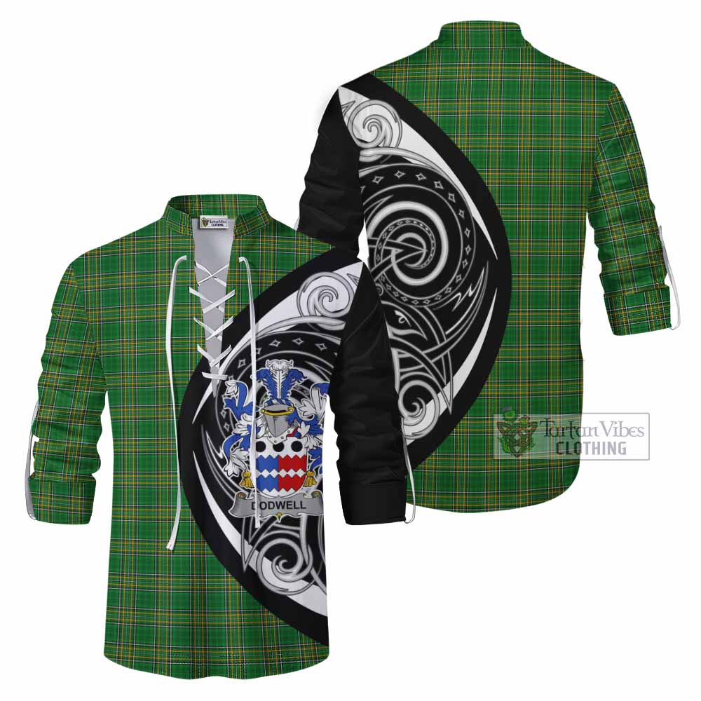 Dodwell Irish Clan Ghillie Kilt Shirt Celtic Circle Style - Tartan Vibes Clothing