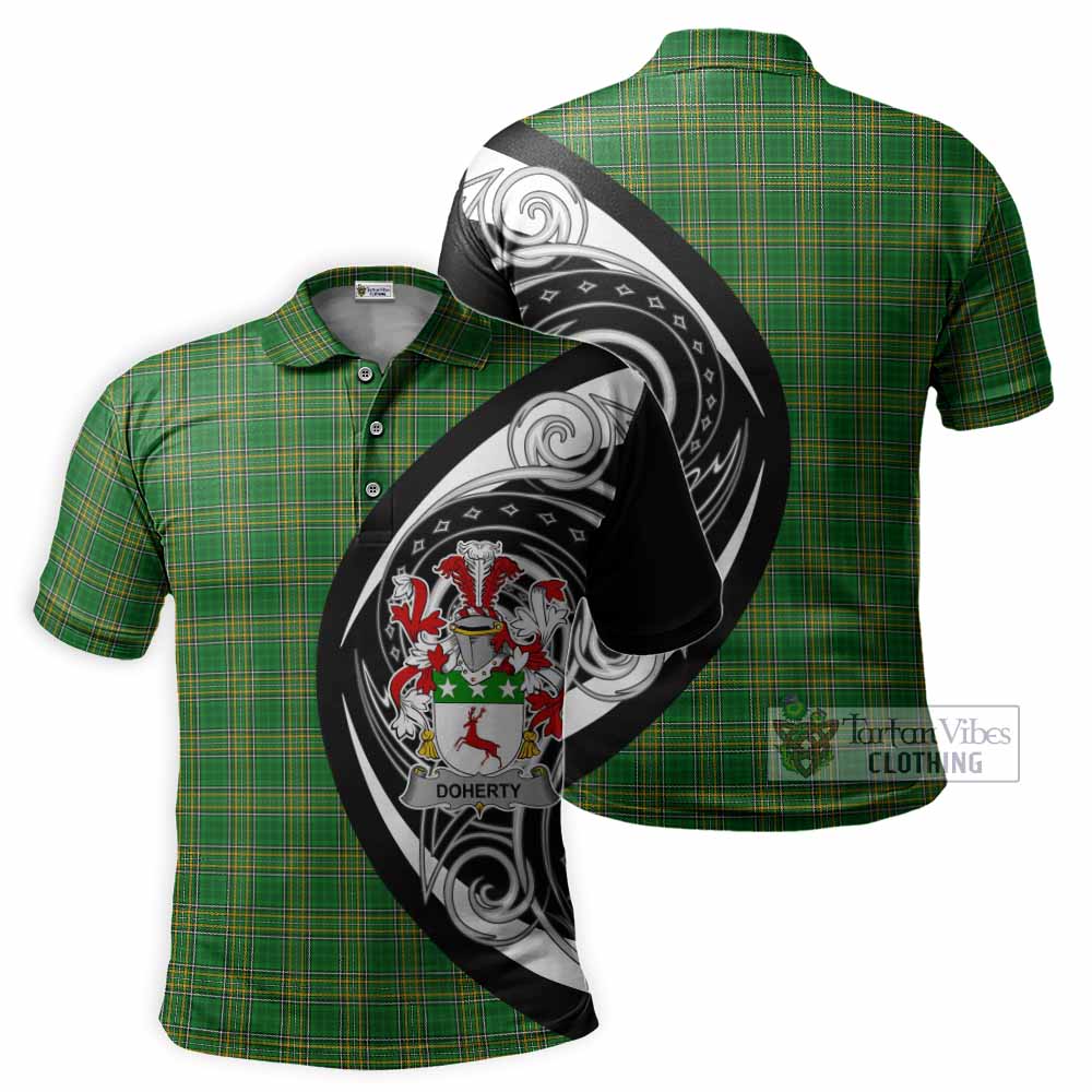 Doherty Irish Clan Polo Shirt Celtic Circle Style - Tartan Vibes Clothing