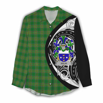 Dolan Irish Clan Women's Casual Shirt Celtic Circle Style Female - Tartan Vibes Clothing