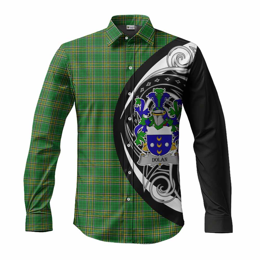 Dolan Irish Clan Long Sleeve Button Shirt Celtic Circle Style Men's Shirt S - Tartan Vibes Clothing