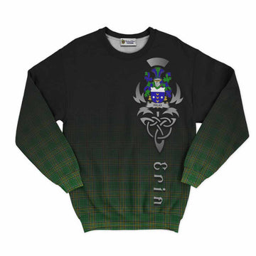 Dolan Irish Clan Sweatshirt with Coat of Arms Erin Go Bragh Celtic Inspired Unisex - Tartan Vibes Clothing