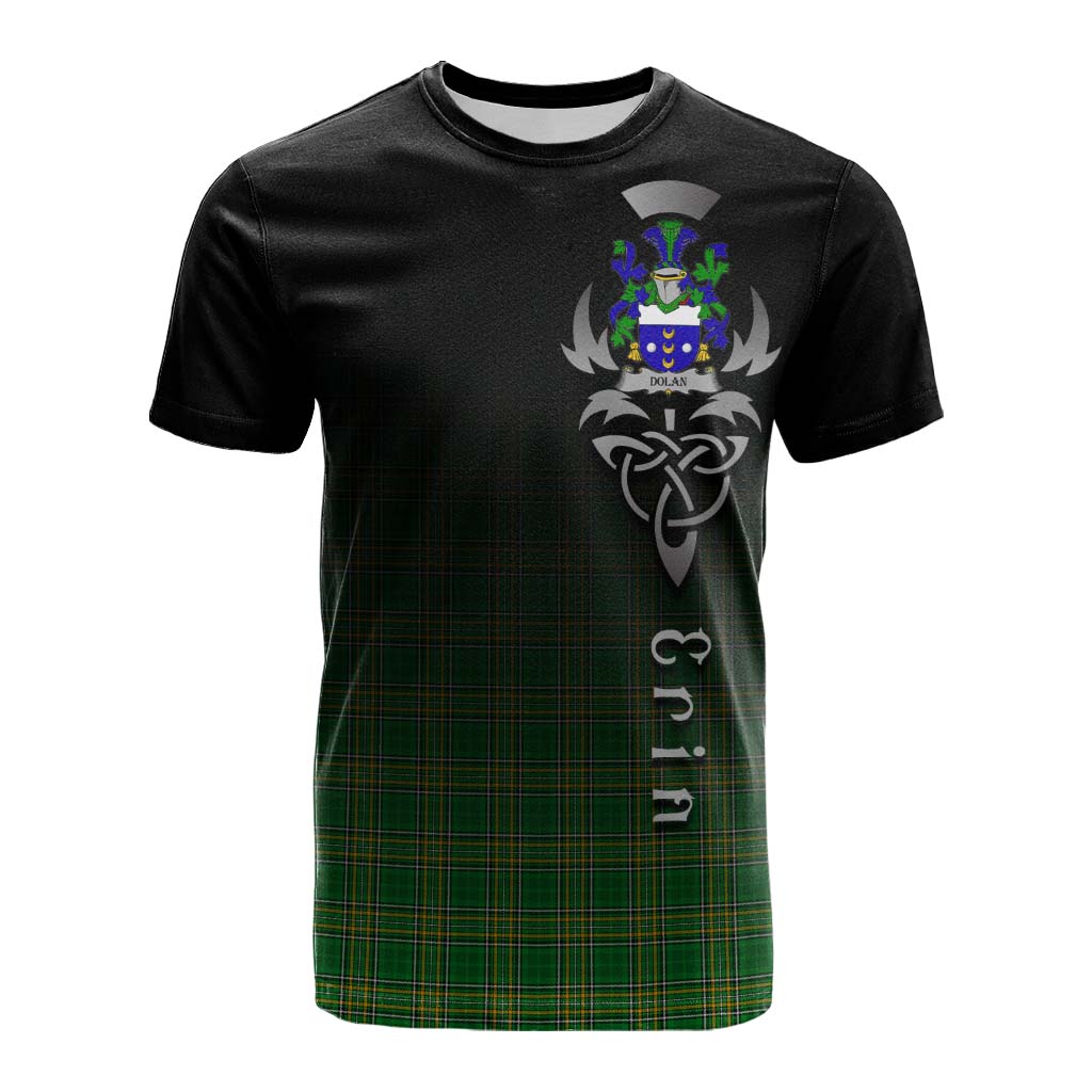 Dolan Irish Clan Cotton T-shirt with Coat of Arms Erin Go Bragh Celtic Inspired Kid's Shirt - Tartan Vibes Clothing