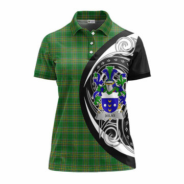 Dolan Irish Clan Women's Polo Shirt Celtic Circle Style Women - Tartan Vibes Clothing