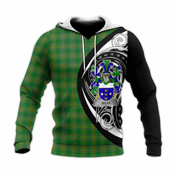 Tartan Vibes Clothing Dolan Irish Clan Knitted Hoodie Celtic Circle Style
