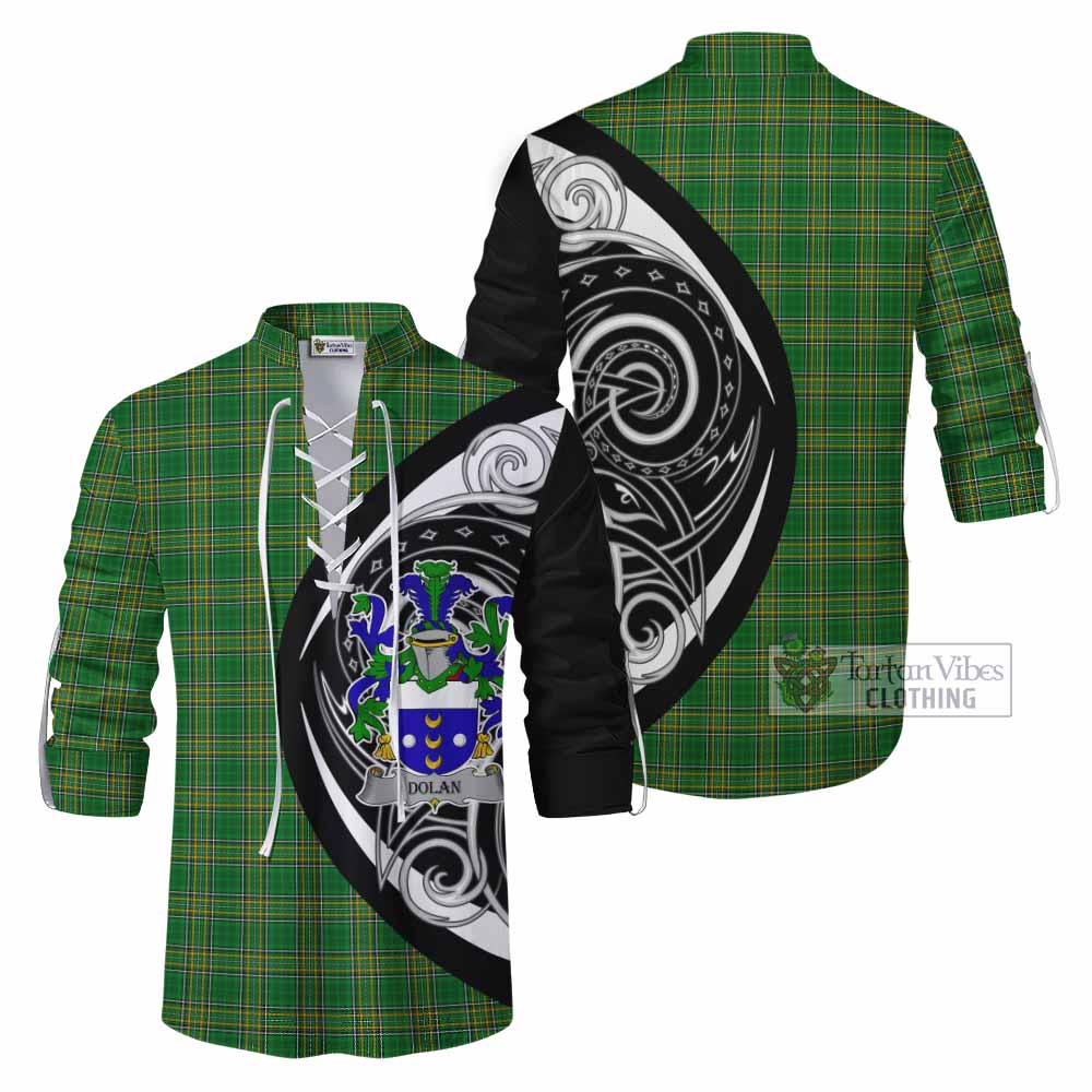 Dolan Irish Clan Ghillie Kilt Shirt Celtic Circle Style - Tartan Vibes Clothing