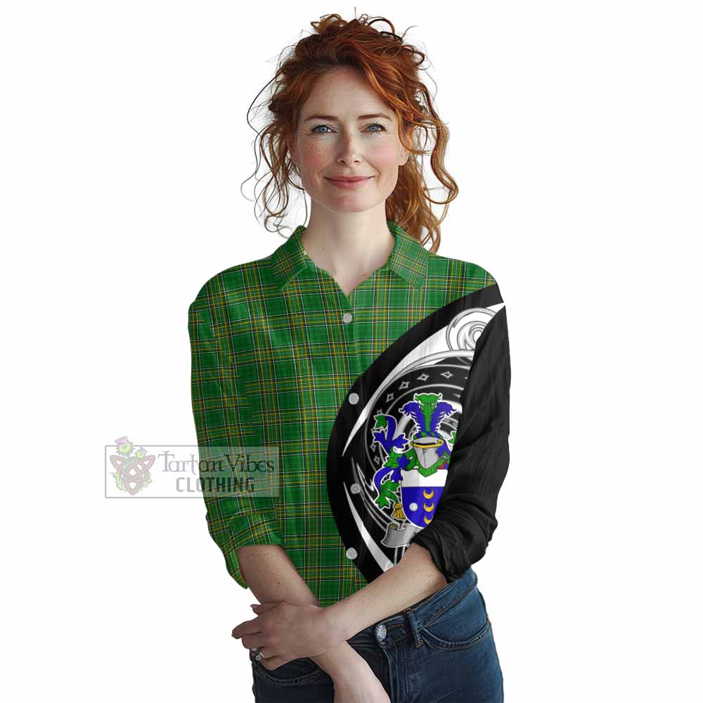 Dolan Irish Clan Women's Casual Shirt Celtic Circle Style - Tartan Vibes Clothing