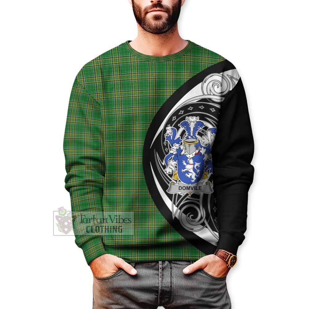 Domvile Irish Clan Sweatshirt Celtic Circle Style - Tartan Vibes Clothing