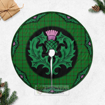 Don Tartan Christmas Tree Skirt Scottish Thistle Style Casual Tree Skirts - Tartan Vibes Clothing