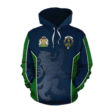 Don Tartan Cotton Hoodie with Family Crest and Lion Rampant Vibes Sport Style Pullover Hoodie XS - Tartan Vibes Clothing