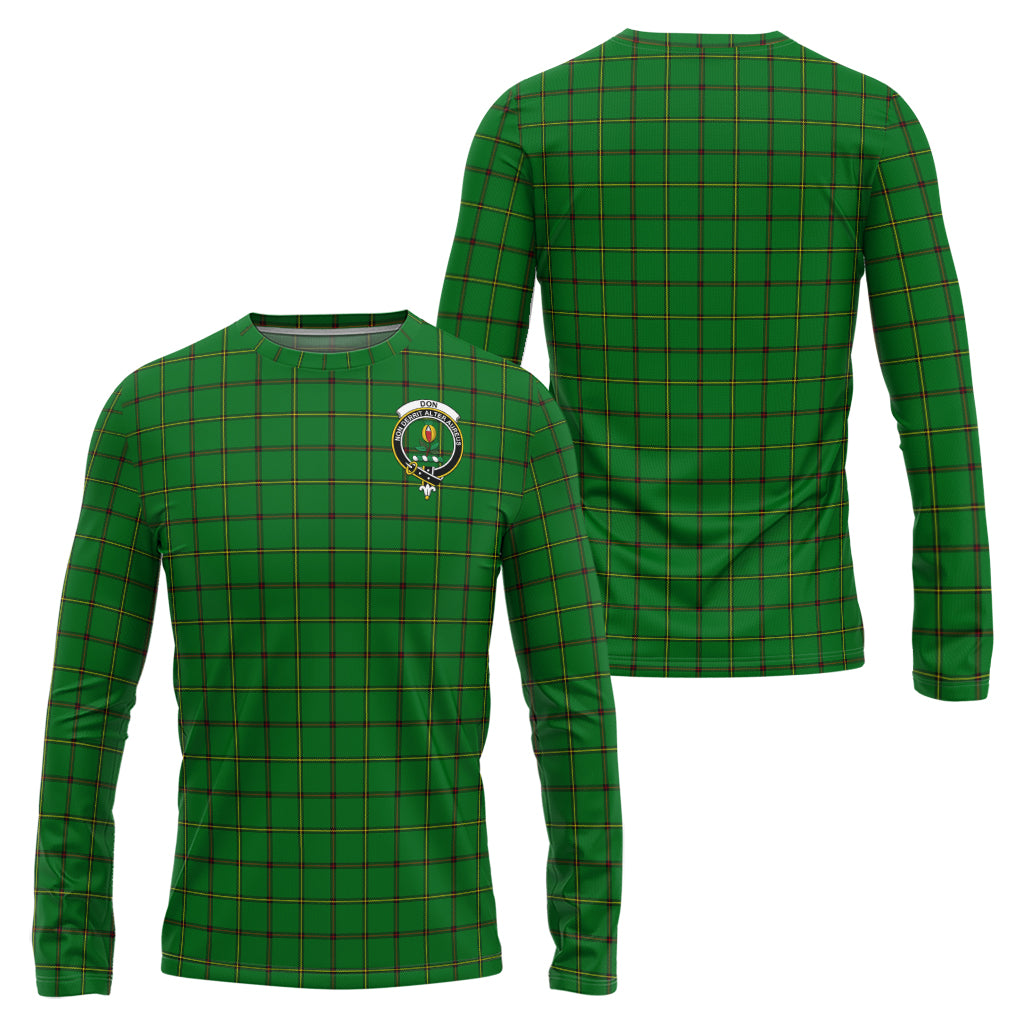 Don Tartan Long Sleeve T-Shirt with Family Crest Unisex - Tartan Vibes Clothing