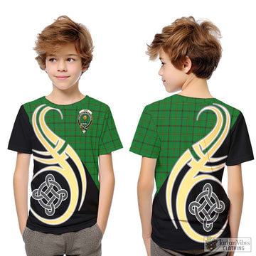 Don Tartan Kid T-Shirt with Family Crest and Celtic Symbol Style Youth XL Size14 - Tartan Vibes Clothing