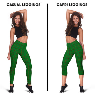 Don Tartan Womens Leggings Capri Leggings - Tartan Vibes Clothing