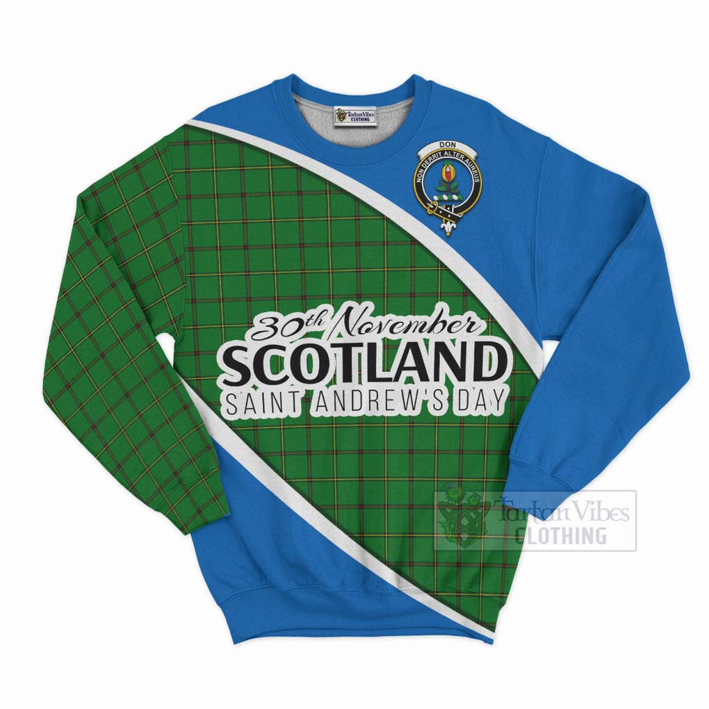Don Family Crest Tartan Sweatshirt Celebrate Saint Andrew's Day in Style Unisex - Tartan Vibes Clothing