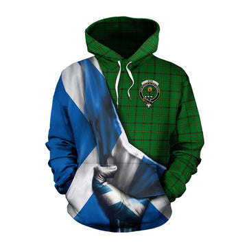 Don Tartan Cotton Hoodie with Family Crest Scotland Patriotic Style Pullover Hoodie XS - Tartan Vibes Clothing