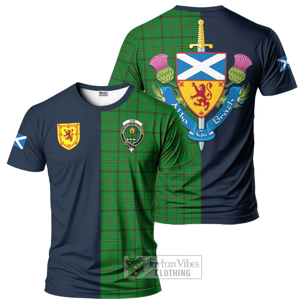 Don Tartan T-Shirt Alba with Scottish Lion Royal Arm Half Style Kid's Shirt - Tartan Vibes Clothing