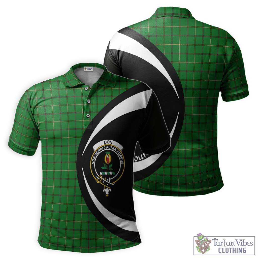 Don Tartan Men's Polo Shirt with Family Crest Circle Style Kid - Tartan Vibes Clothing