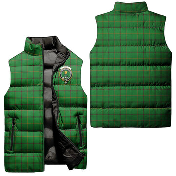 Don Tartan Sleeveless Puffer Jacket with Family Crest Unisex - Tartan Vibes Clothing