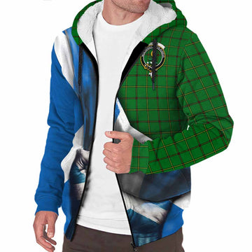 Don Tartan Sherpa Hoodie with Family Crest Scotland Patriotic Style Unisex S - Tartan Vibes Clothing