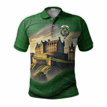 Tartan Vibes Clothing Don Tartan Family Crest Polo Shirt with Scottish Ancient Castle Stype