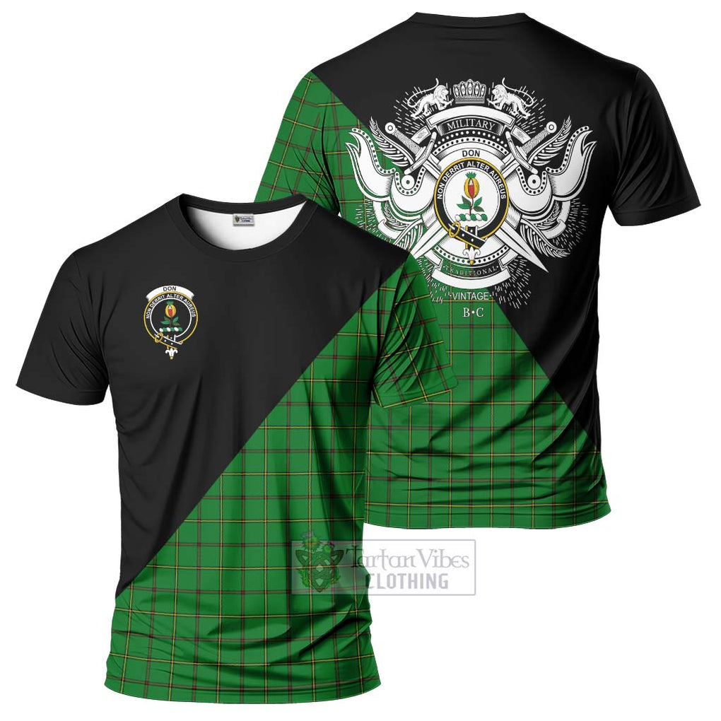 Don Tartan T-Shirt with Family Crest and Military Logo Style Kid's Shirt - Tartan Vibes Clothing