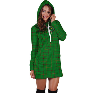 Don Tartan Hoodie Dress with Family Crest - Tartan Vibes Clothing