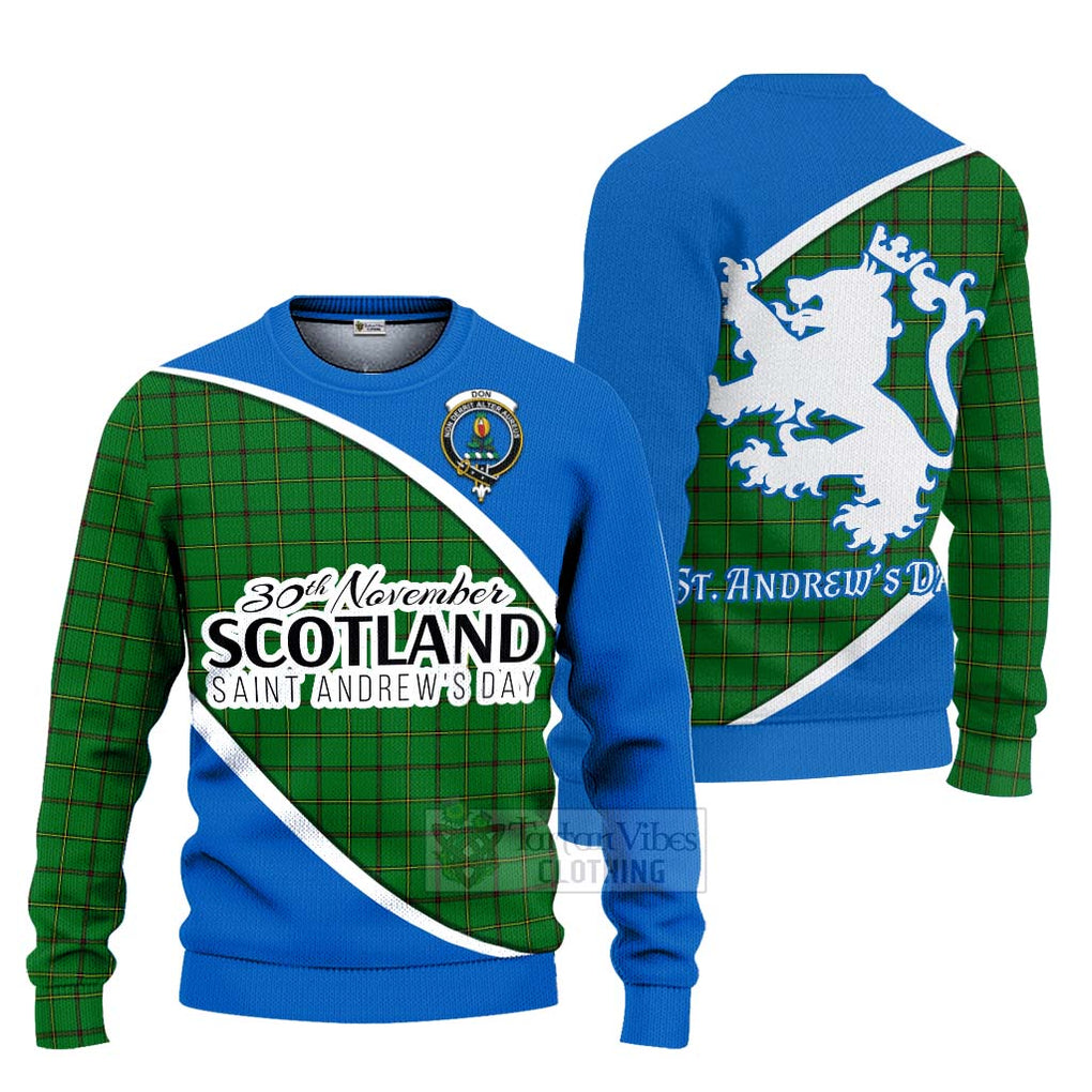 Don Family Crest Tartan Ugly Sweater Celebrate Saint Andrew's Day in Style Unisex - Tartan Vibes Clothing