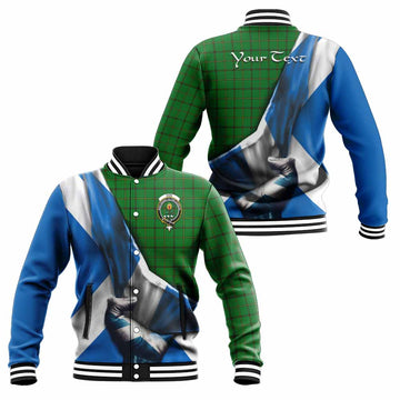 Don Tartan Baseball Jacket with Family Crest Scotland Patriotic Style Unisex - Tartan Vibes Clothing