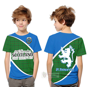 Don Family Crest Tartan Kid T-Shirt Celebrate Saint Andrew's Day in Style Youth XL Size14 - Tartan Vibes Clothing