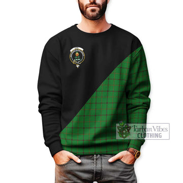 Don Tartan Sweatshirt with Family Crest and Military Logo Style Unisex - Tartan Vibes Clothing