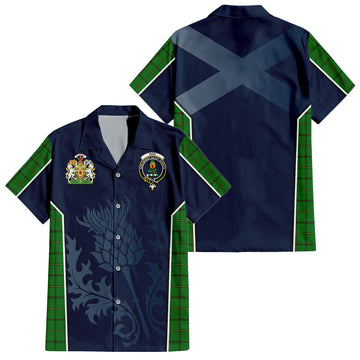 Don Tartan Hawaiian Shirt with Family Crest and Scottish Thistle Vibes Sport Style Kid - Tartan Vibes Clothing