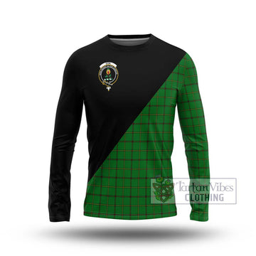 Don Tartan Long Sleeve T-Shirt with Family Crest and Military Logo Style Unisex - Tartan Vibes Clothing