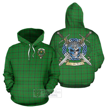 Don Tartan Hoodie with Family Crest Celtic Skull Style Zip Hoodie - Tartan Vibes Clothing