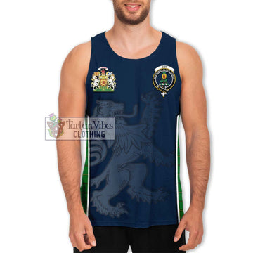 Don Tartan Men's Tank Top with Family Crest and Lion Rampant Vibes Sport Style Men - Tartan Vibes Clothing
