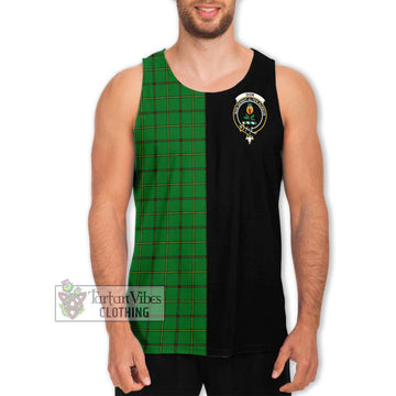 Don Tartan Men's Tank Top with Family Crest and Half Of Me Style Men - Tartan Vibes Clothing