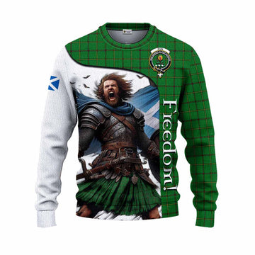 Don Crest Tartan Knitted Sweater Inspired by the Freedom of Scottish Warrior Unisex - Tartan Vibes Clothing