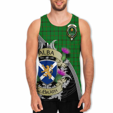 Don Tartan Family Crest Men's Tank Top Lion Rampant Royal Thistle Shield Celtic Inspired Men - Tartan Vibes Clothing