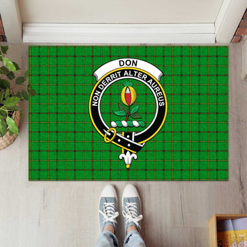 Don Tartan Rubber Doormat with Family Crest L 60*90cm - Tartan Vibes Clothing