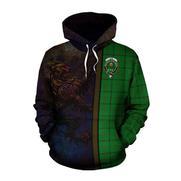 Don Tartan Family Crest Cotton Hoodie Alba Gu Brath Be Brave Lion Ancient Style Pullover Hoodie XS - Tartan Vibes Clothing