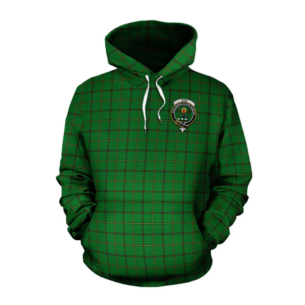Don Tartan Cotton Hoodie with Family Crest Celtic Skull Style Pullover Hoodie XS - Tartan Vibes Clothing